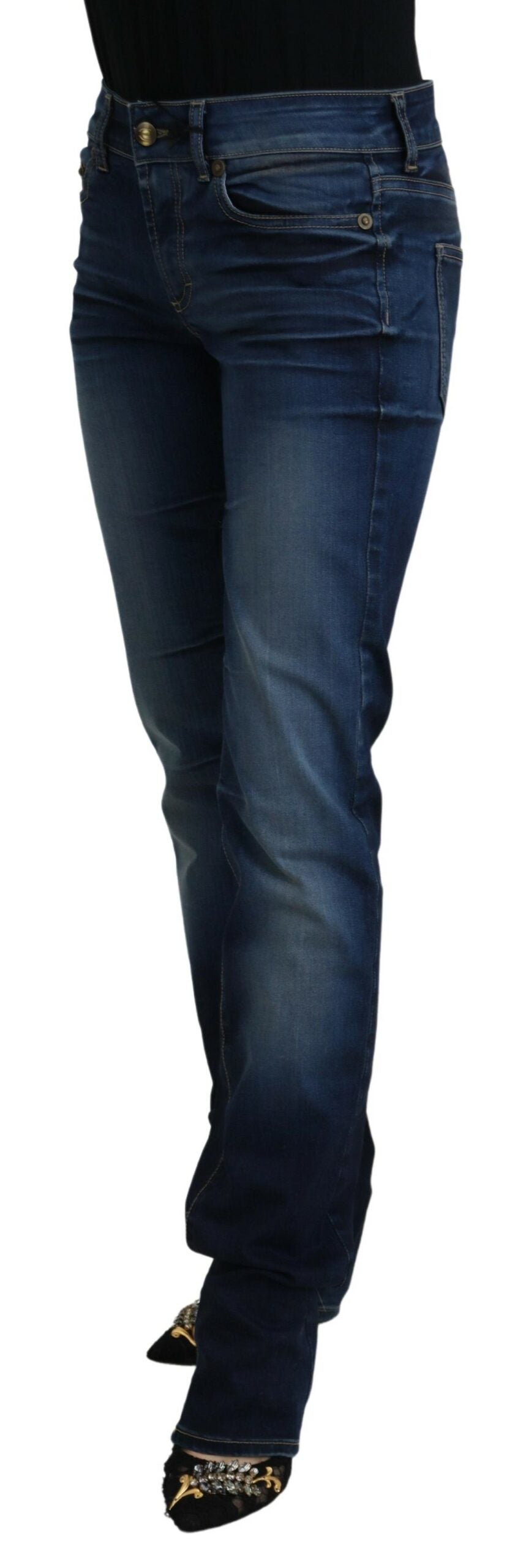 Just Cavalli Blue Cotton Women Casual Denim Jeans by Just Cavalli