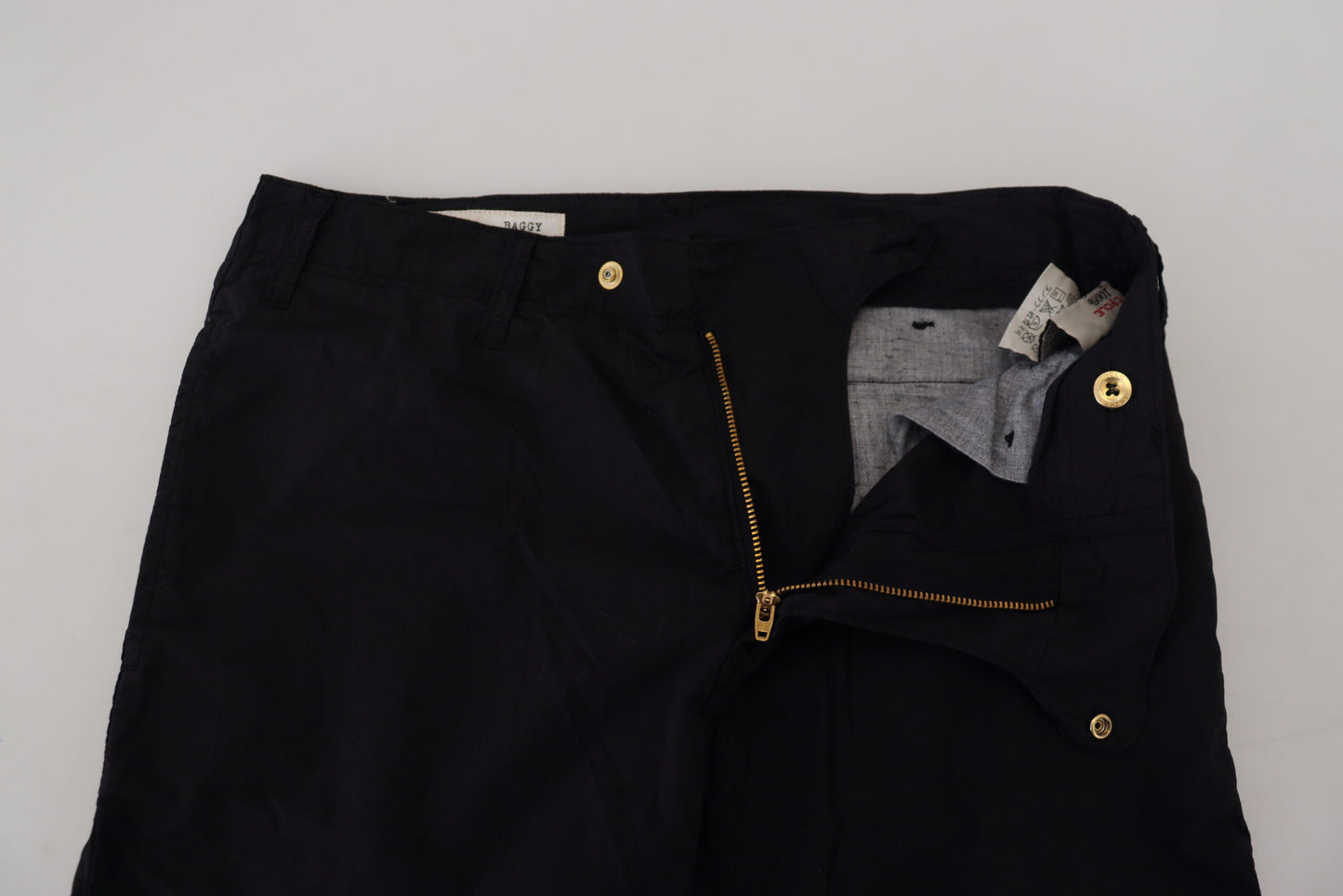CYCLE Black Cotton Baggy High Waist Women Pants by CYCLE