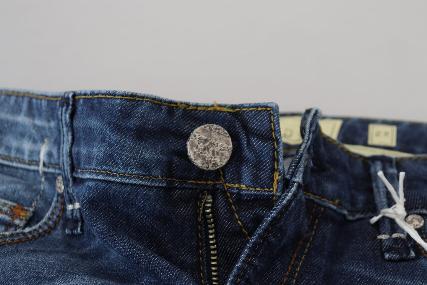 Huit jeans skinny taille basse bleu délavé élégants