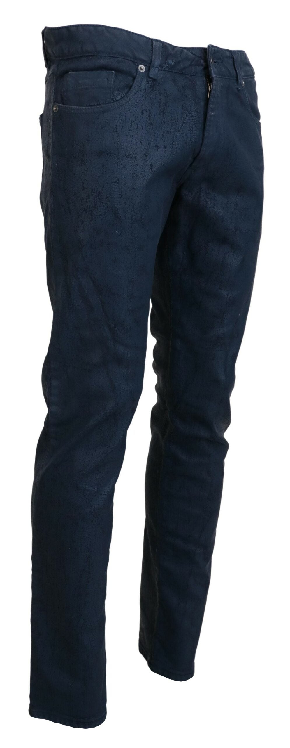 Jean fuselé bleu en denim Exte Chic