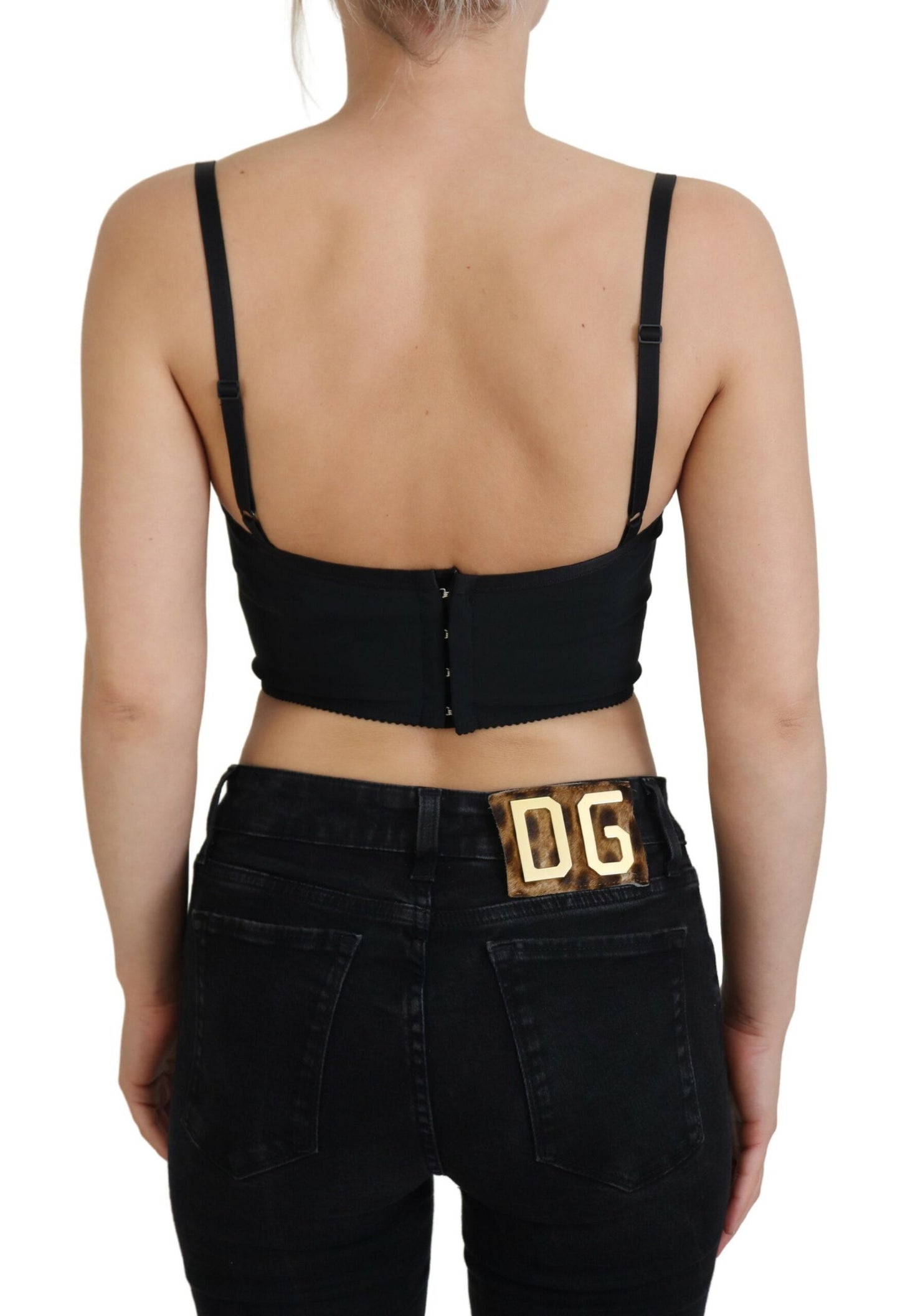 Haut bustier corset imprimé léopard Dolce & Gabbana
