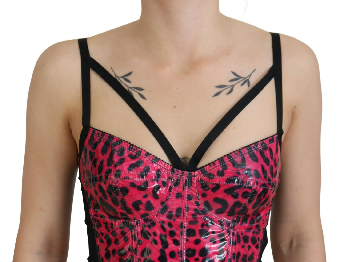 Haut bustier corset imprimé léopard Dolce & Gabbana