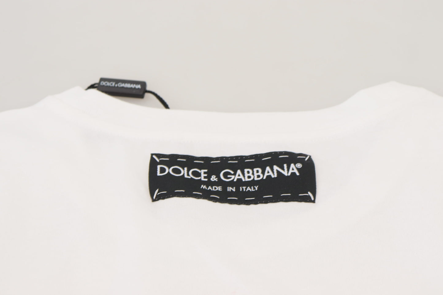 T-shirt en coton à imprimés emblématiques Dolce & Gabbana