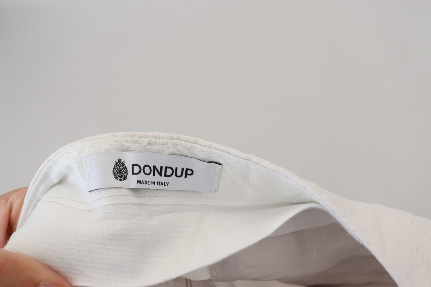Dondup White High Waist Tapered Women Pants by Dondup