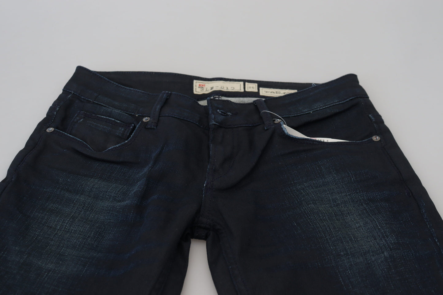 Eight Blue Low Waist Slim Fit Women Denim Jeans