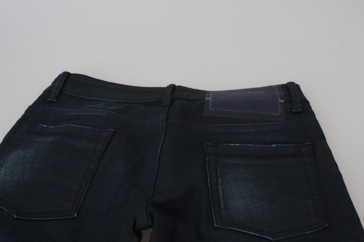 Eight Blue Low Waist Slim Fit Women Denim Jeans