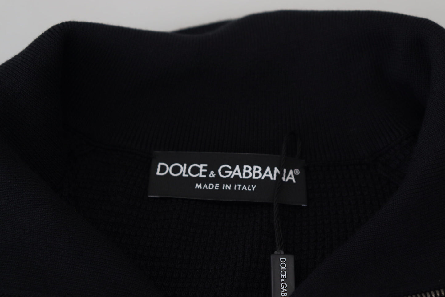 Dolce & Gabbana Black Silk Turtle Neck Pullover Sweater by Dolce & Gabbana