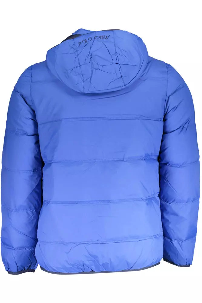 Veste bleue La Martina Elite avec capuche amovible
