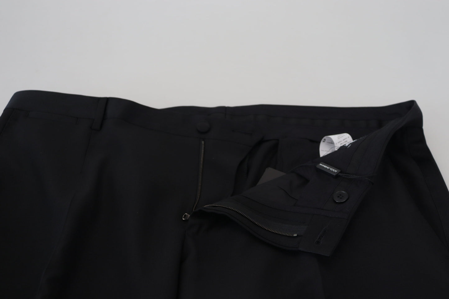 Dolce & Gabbana Black Dress Wool Silk Trouser Pants by Dolce & Gabbana
