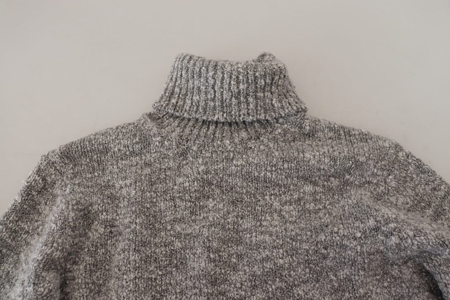 Dolce & Gabbana Gray Wool Knit Turtleneck Pullover Sweater by Dolce & Gabbana