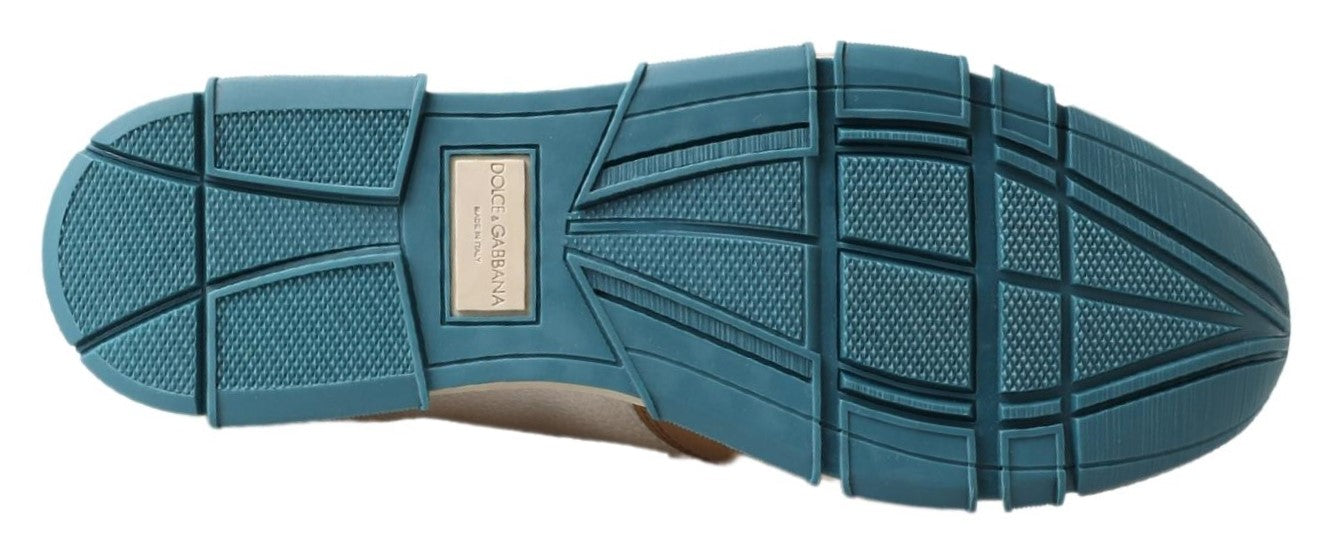 Mocassins élégants en cuir blanc Dolce & Gabbana