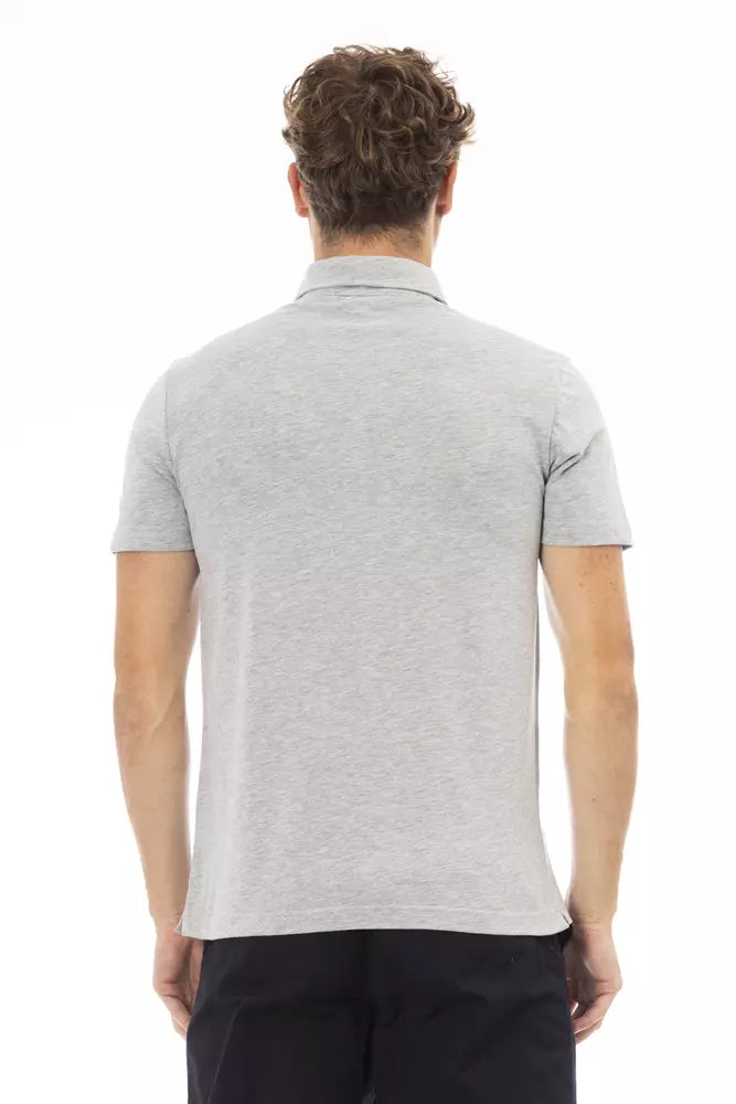 Polo homme en coton gris tendance Baldinini