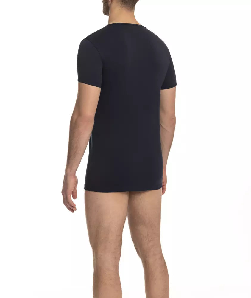 T-shirt Cavalli Class en coton bleu pour homme