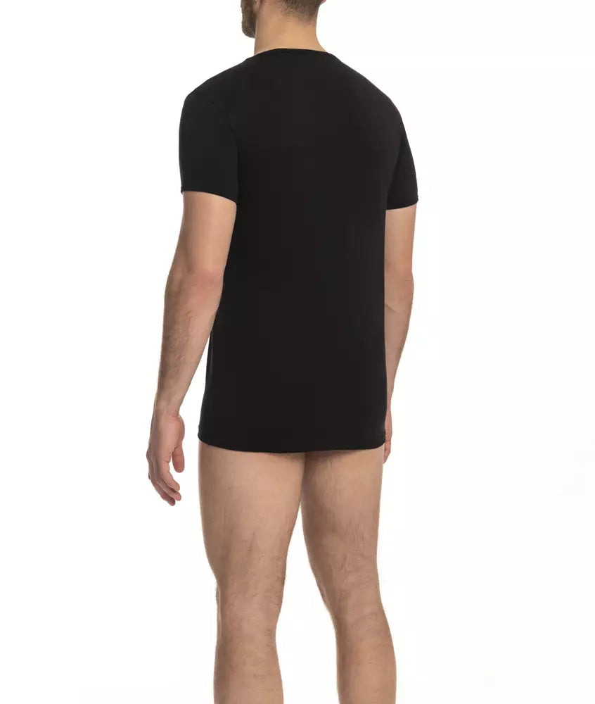 T-shirt Cavalli Class en coton noir pour homme