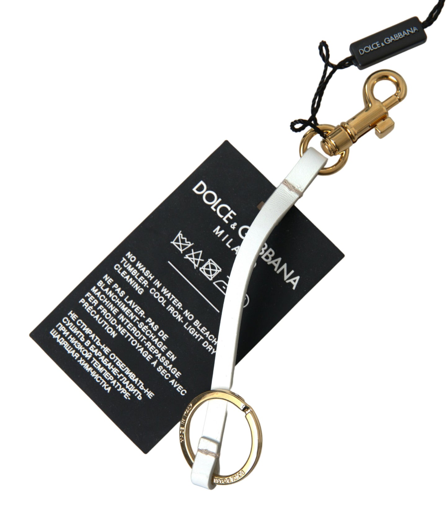 Porte-clés design Dolce & Gabbana Chic noir et or
