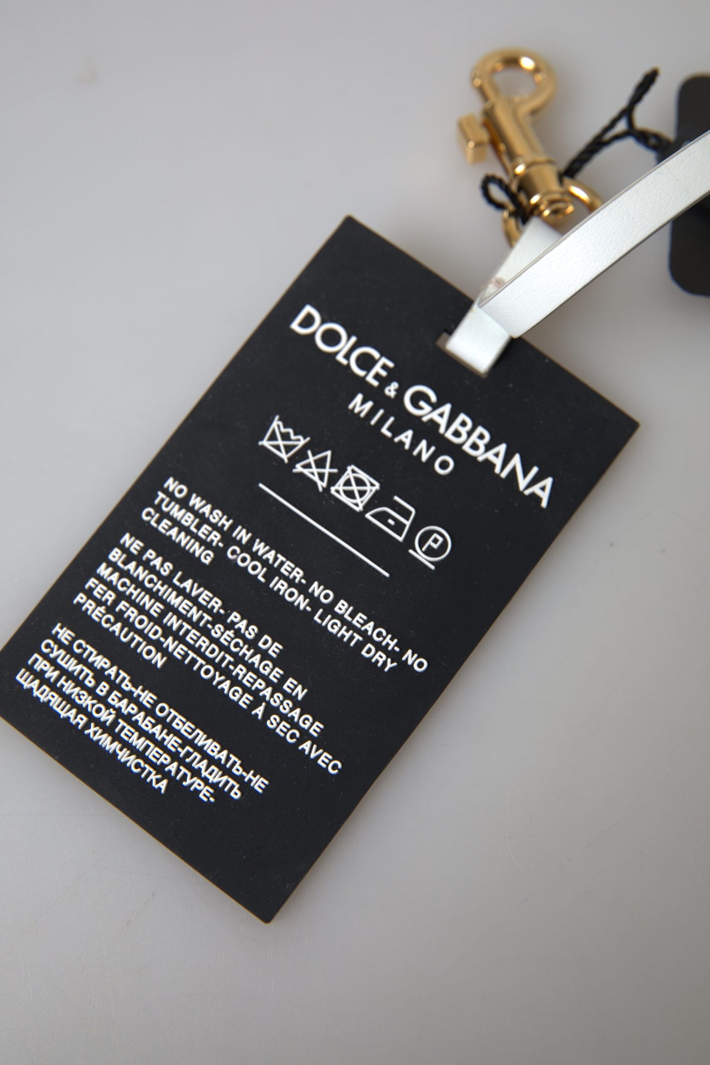 Porte-clés design Dolce & Gabbana Chic noir et or