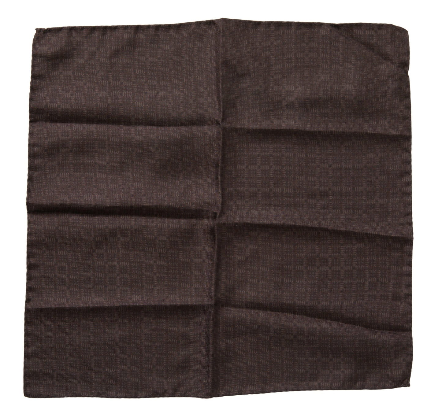 Dolce & Gabbana Brown Patterned Silk Square Handkerchief Scarf by Dolce & Gabbana