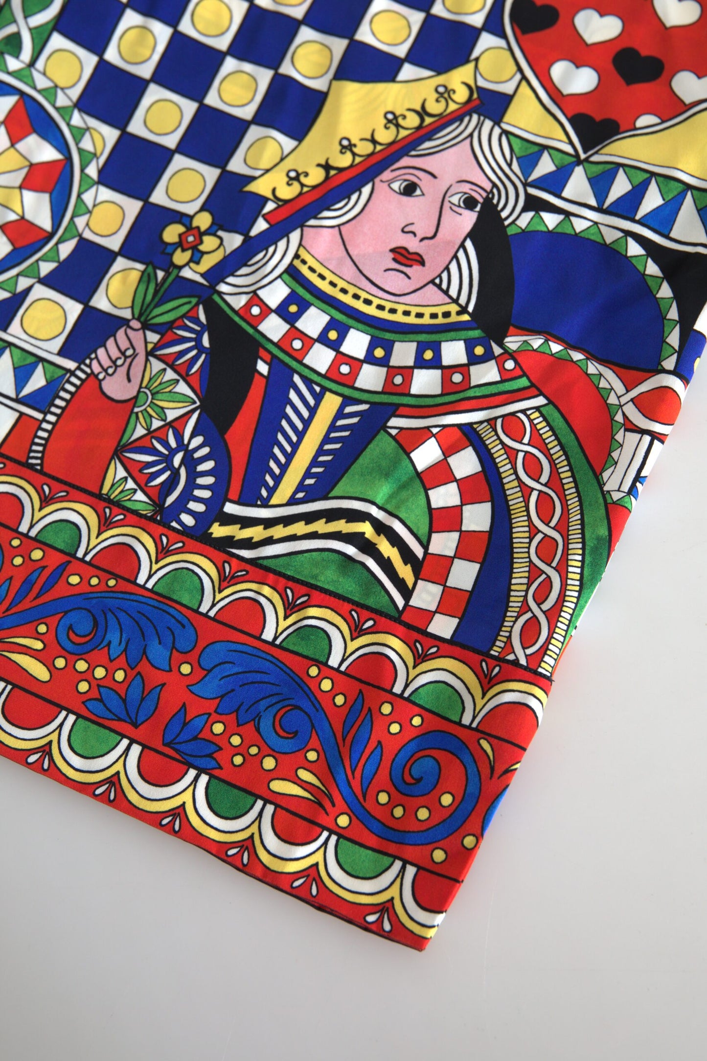 Dolce & Gabbana Élégant chemisier en soie multicolore