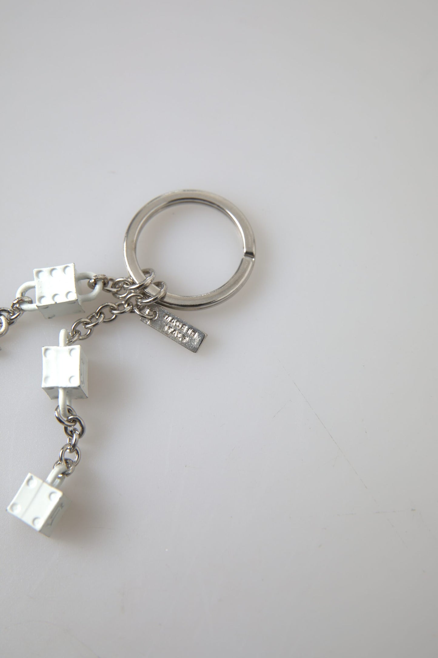 Dolce & Gabbana Silver Tone Metal DG Logo Engraved Keyring Keychain by Dolce & Gabbana
