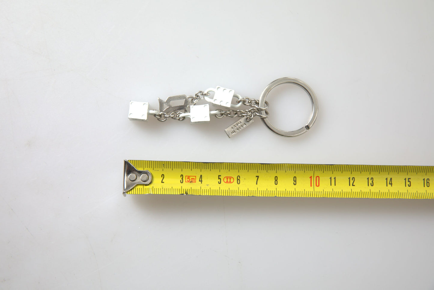 Dolce & Gabbana Silver Tone Metal DG Logo Engraved Keyring Keychain by Dolce & Gabbana