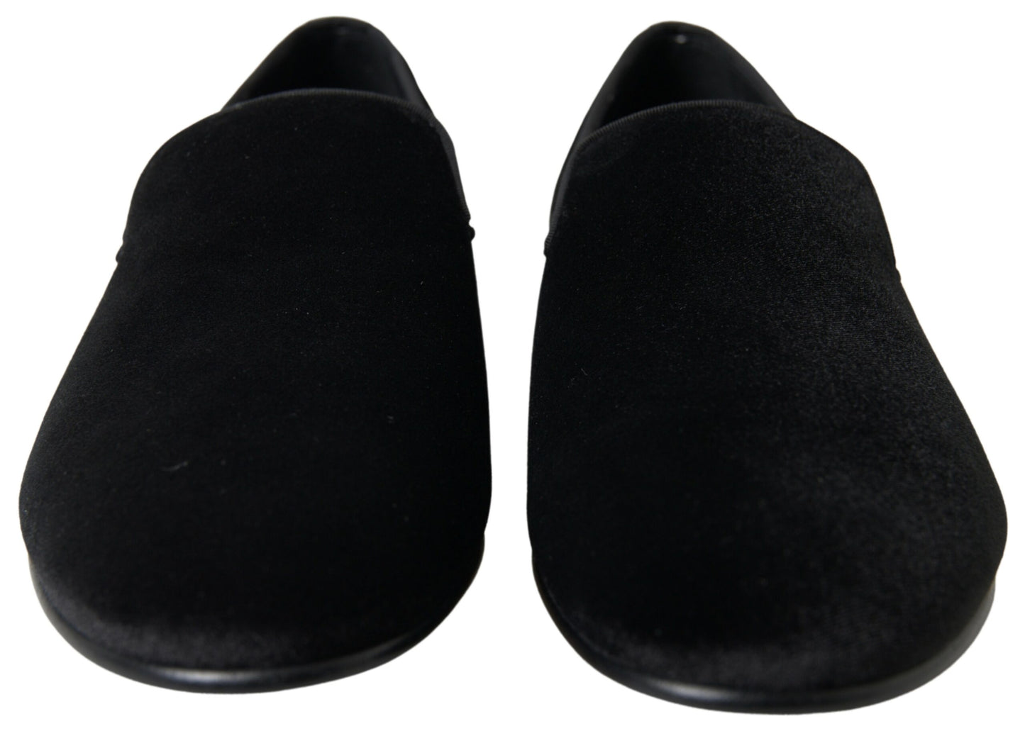 Mocassins élégants en velours noir Dolce & Gabbana pour homme