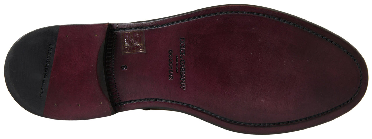 Dolce & Gabbana Brown Leather Chelsea Mens Boots Shoes by Dolce & Gabbana