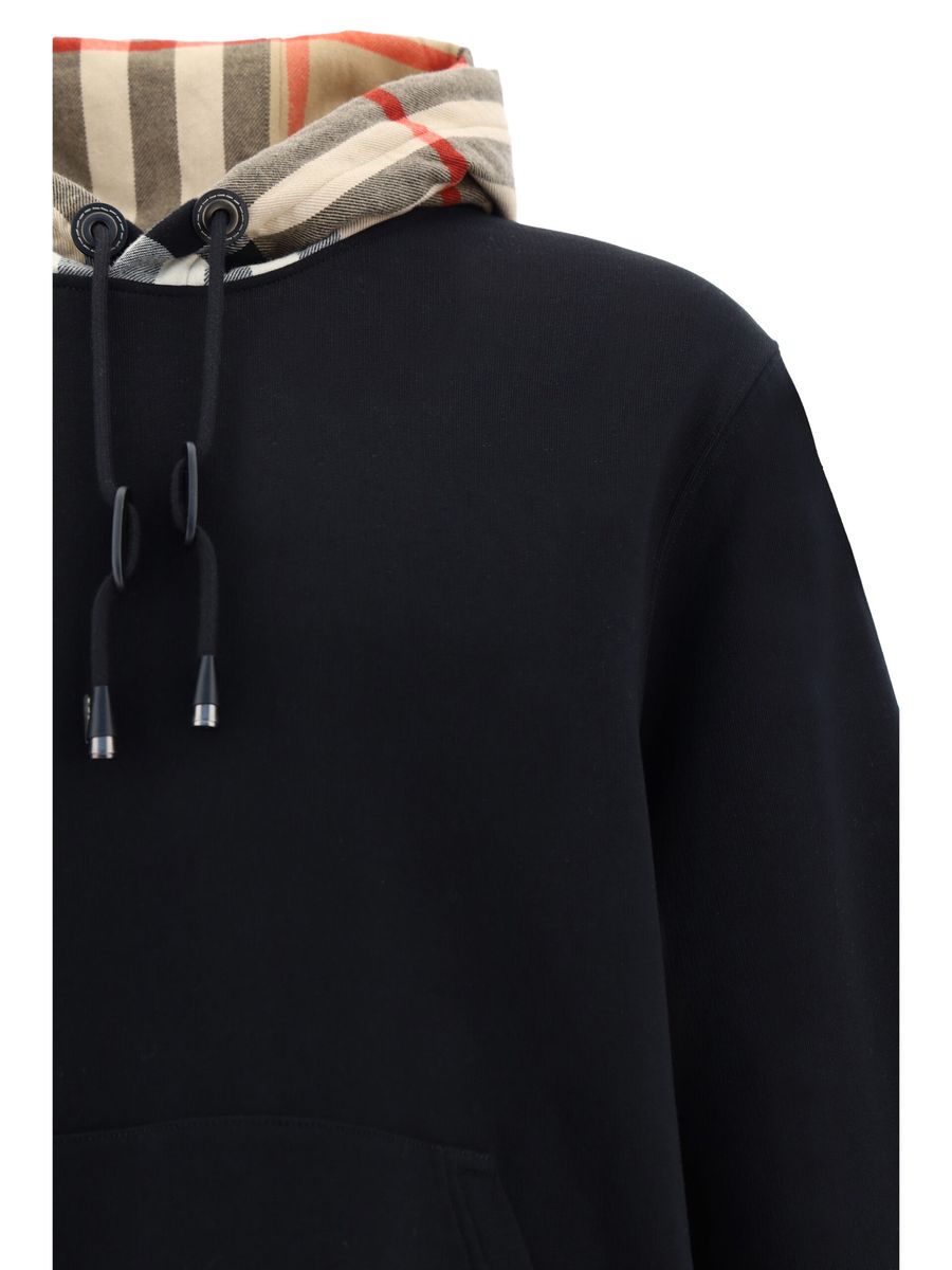 Sweat à capuche Burberry élégant et oversize noir Samuel