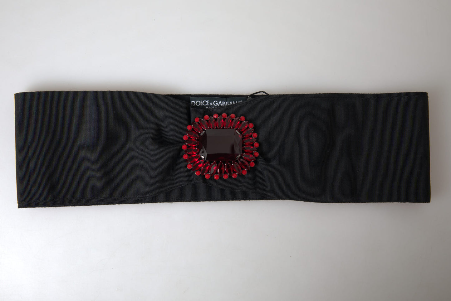 Ceinture noire ornée exquise Dolce & Gabbana