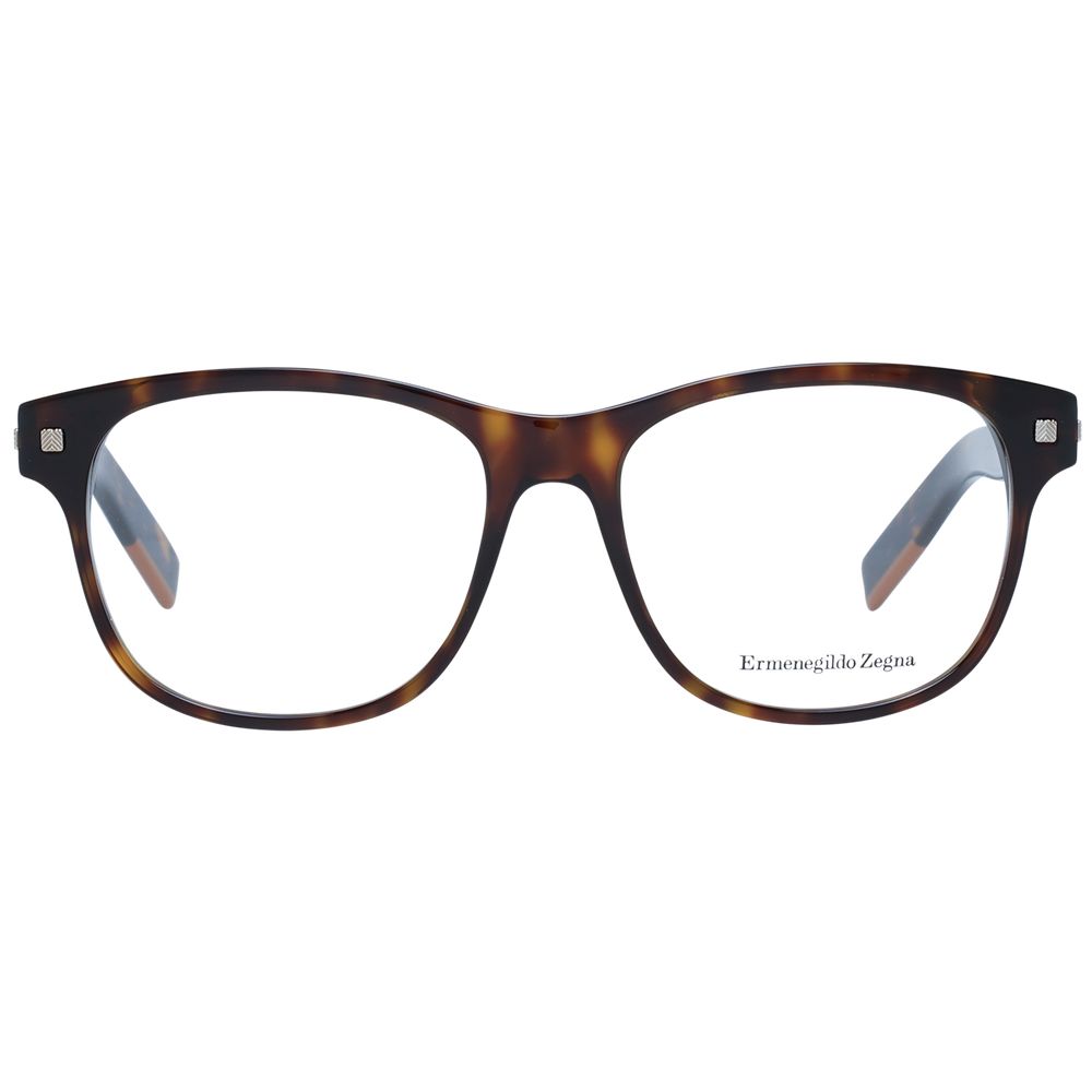 Montures de lunettes marron Ermenegildo Zegna pour homme