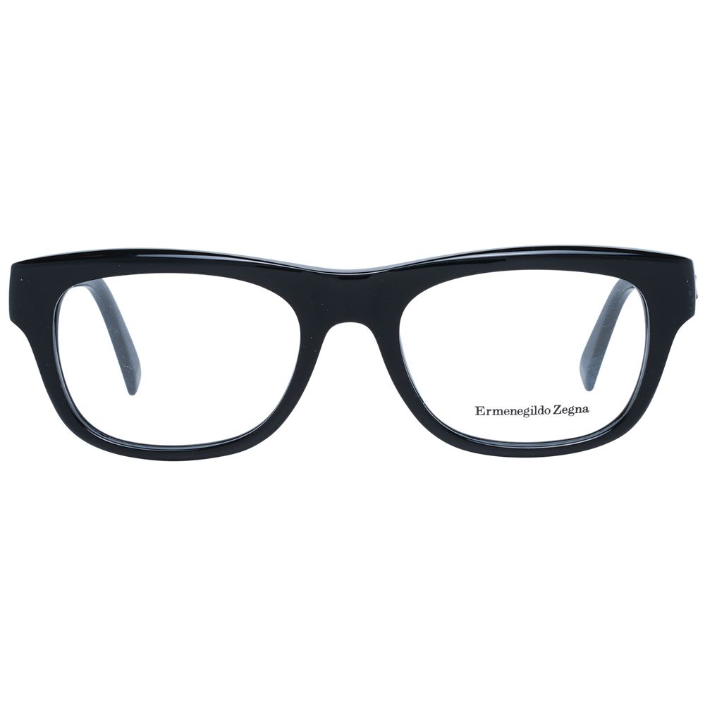 Montures de lunettes noires Ermenegildo Zegna pour homme