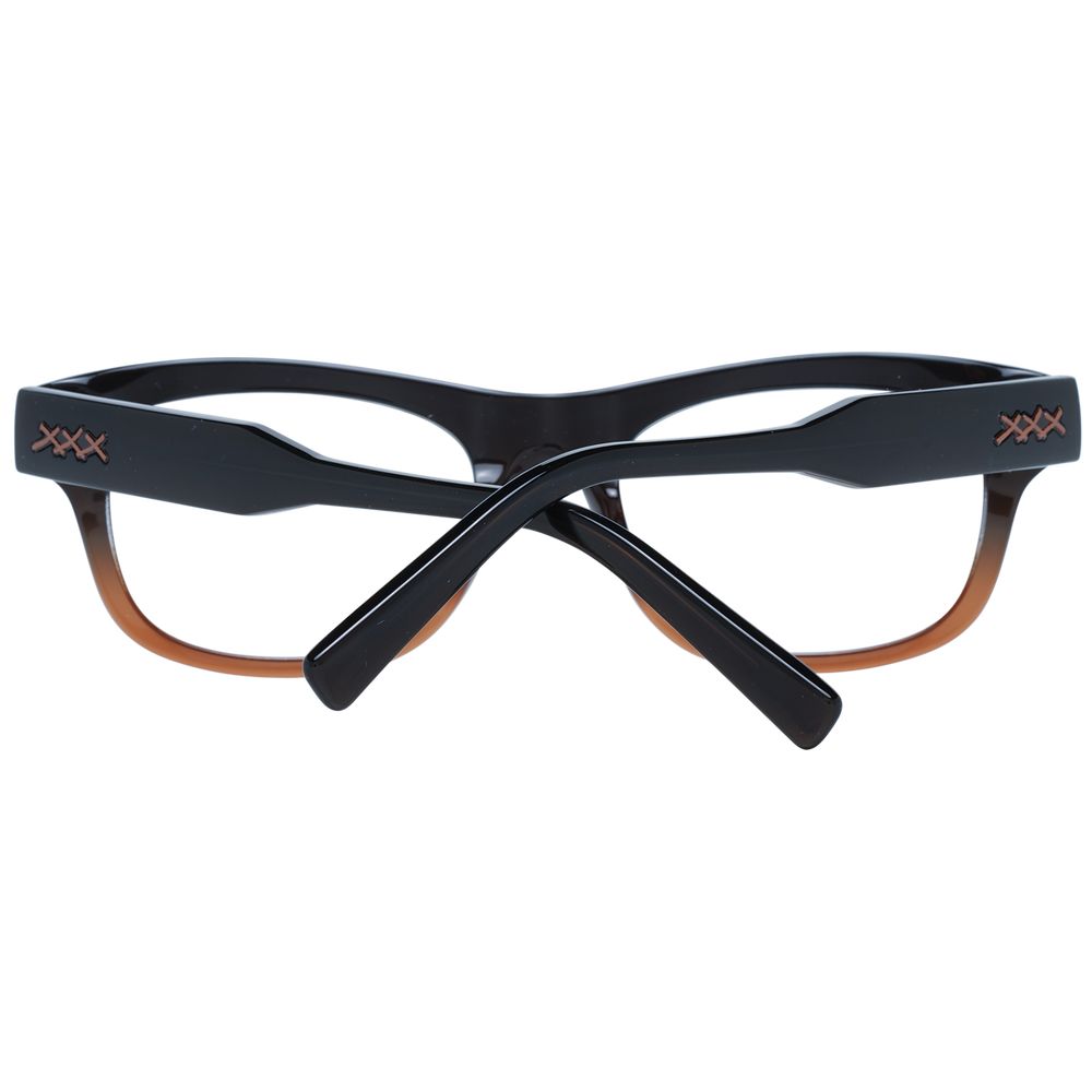 Montures de lunettes marron Ermenegildo Zegna pour homme