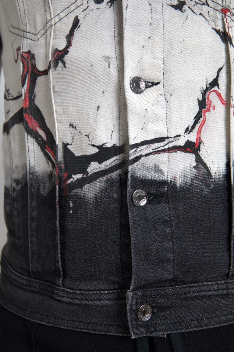 Veste en jean stretch multicolore en coton Dolce & Gabbana