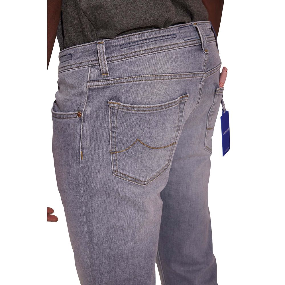 Jacob Cohen Sleek Slim Fit Grey Denim by Jacob Cohen
