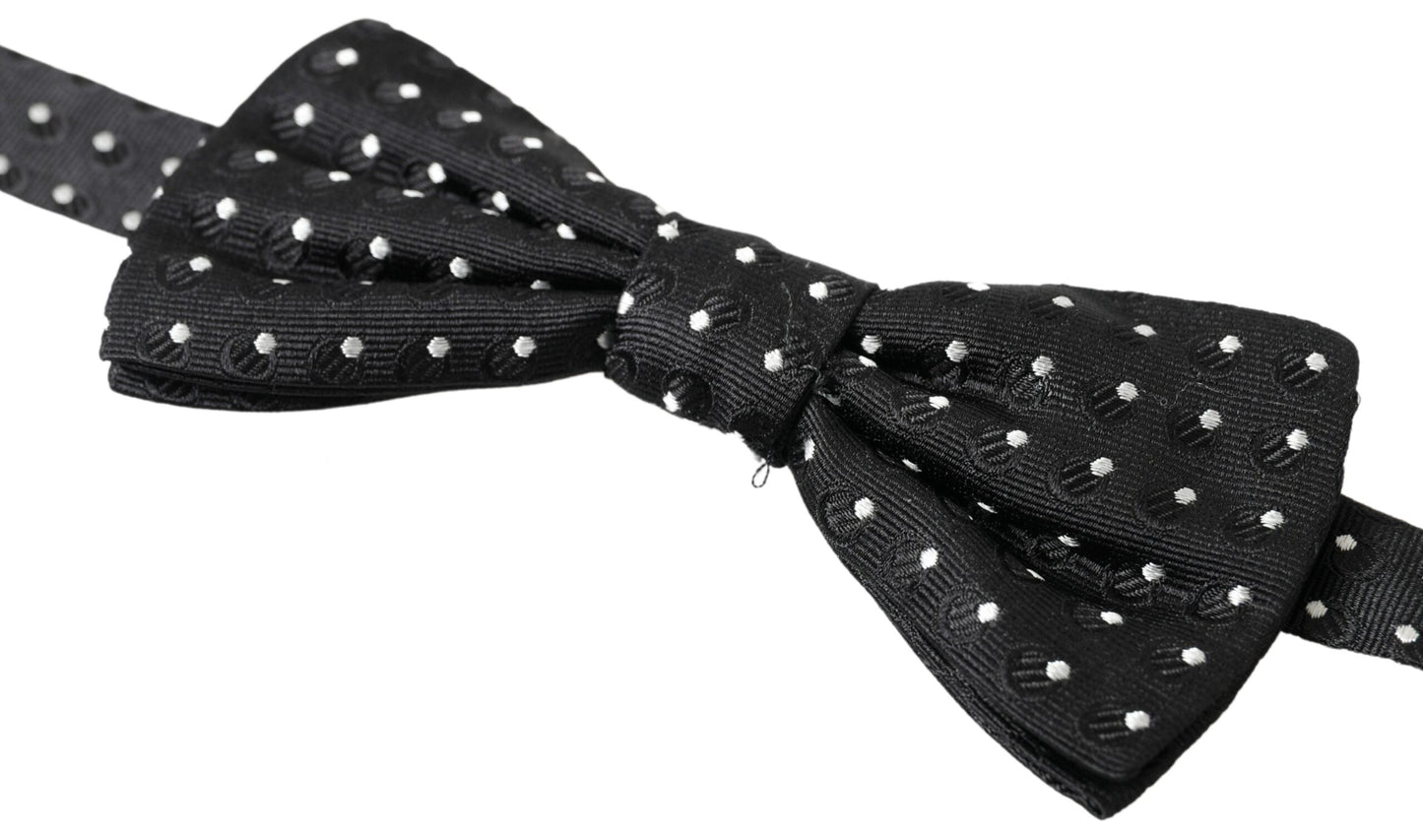 Dolce & Gabbana Élégant nœud papillon en soie noire