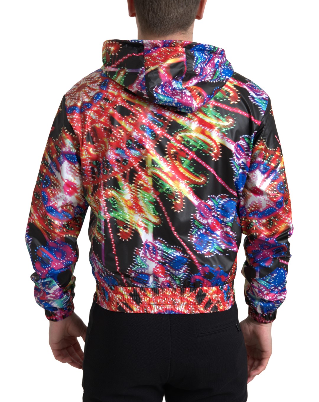 Pull à capuche zippé multicolore Dolce & Gabbana