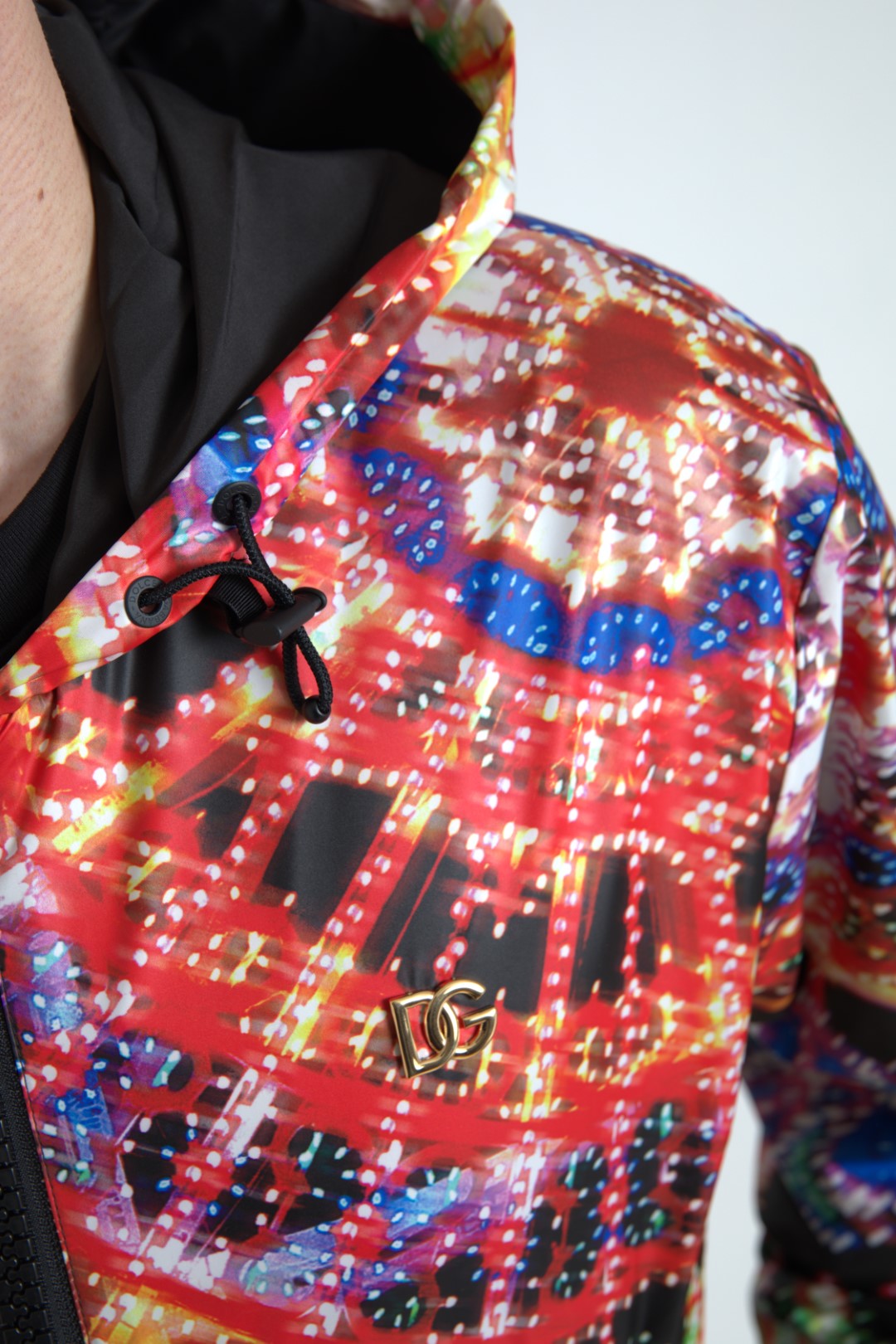 Pull à capuche zippé multicolore Dolce & Gabbana
