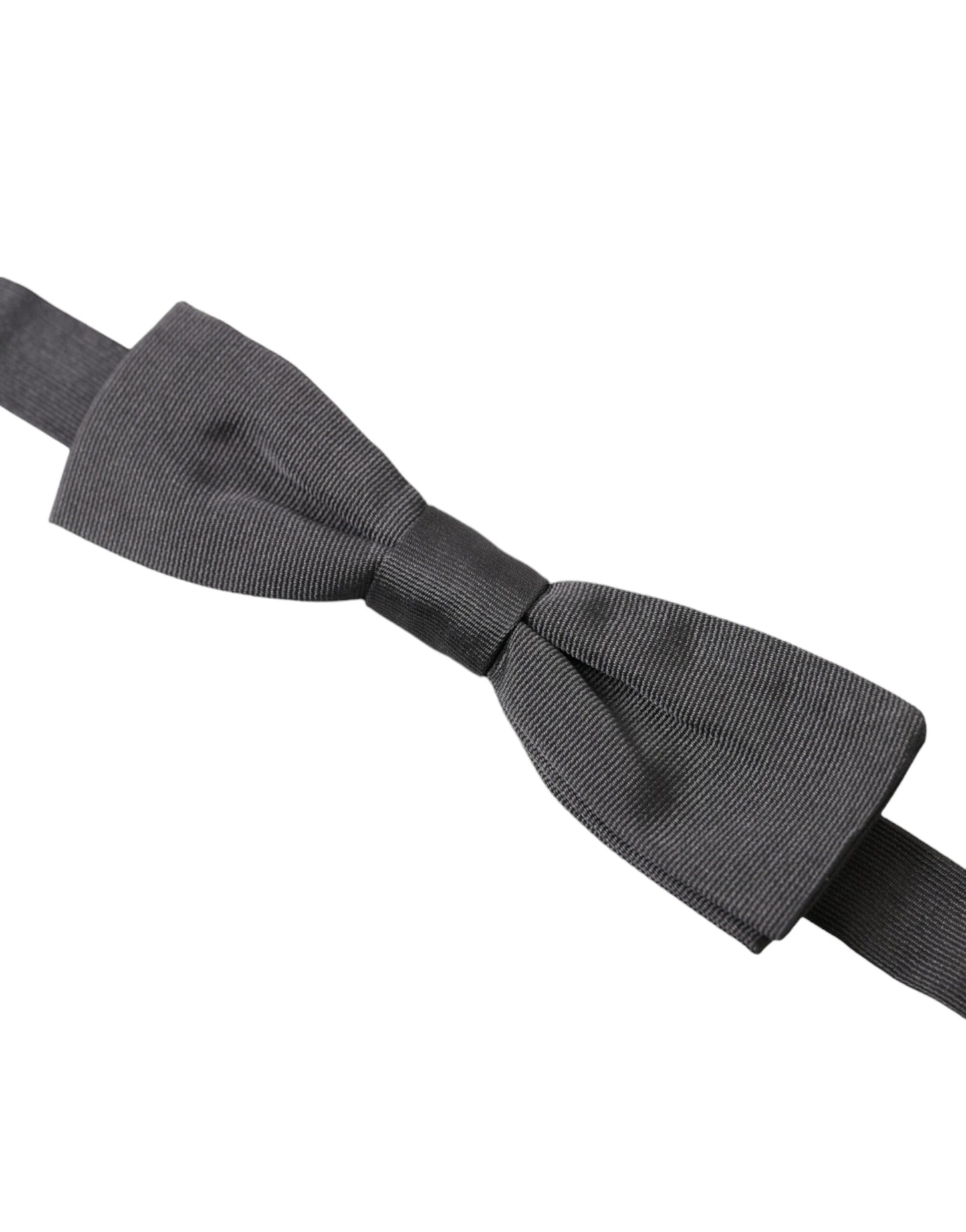 Nœud papillon élégant en soie gris foncé Dolce & Gabbana