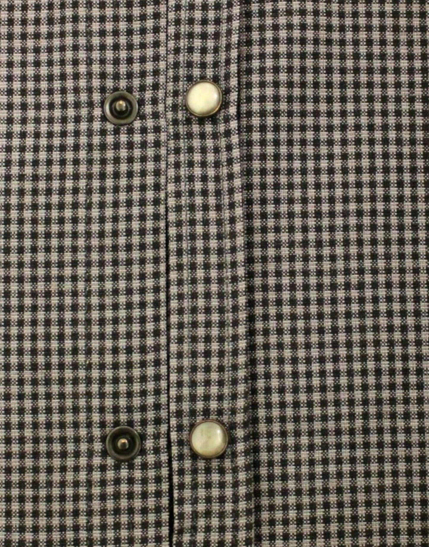 Chemise décontractée en lin mélangé gris à carreaux Costume National Chic