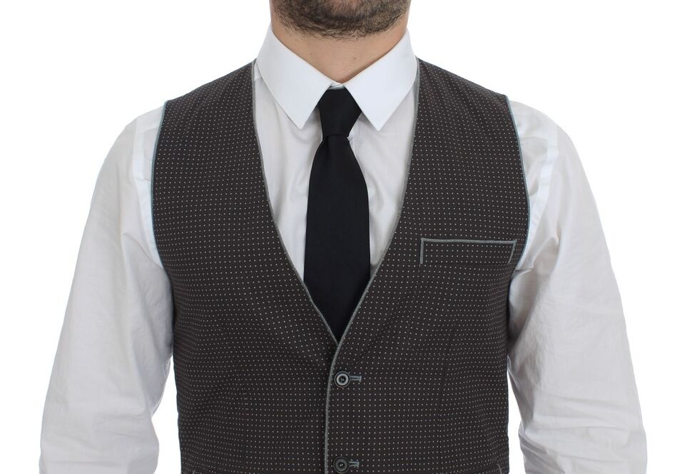 Dolce & Gabbana Élégant gilet en coton gris
