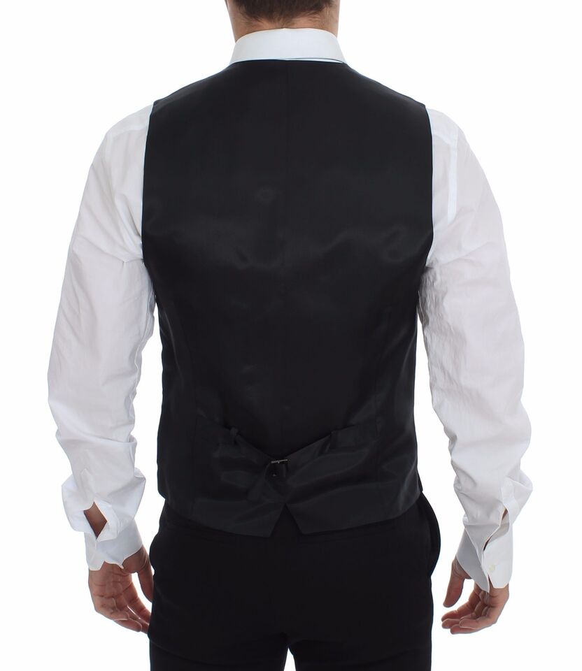 Dolce & Gabbana - Robe gilet élégante à rayures grises