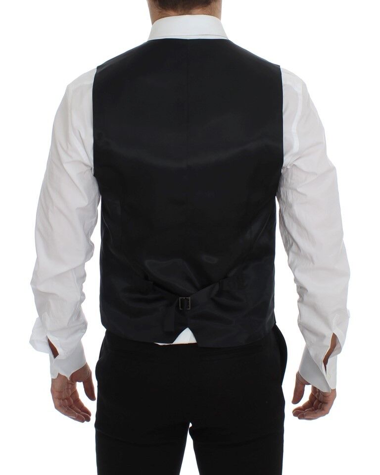 Dolce & Gabbana Élégant gilet en laine mélangée grise