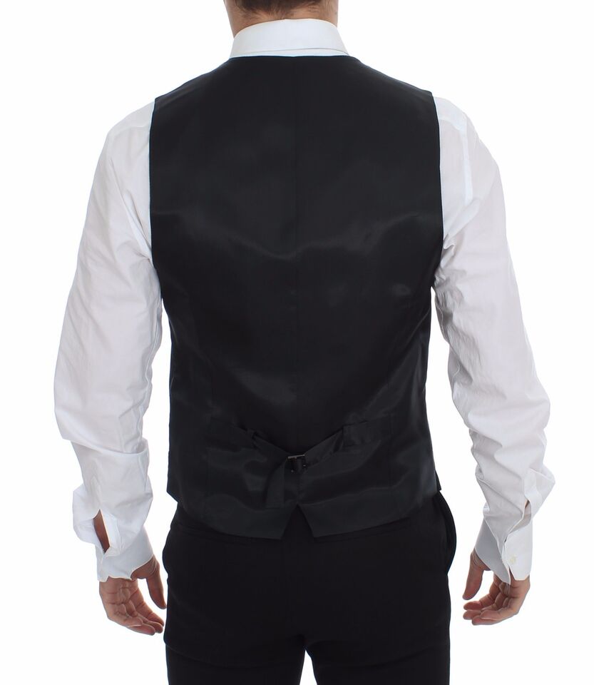 Dolce & Gabbana - Robe gilet élégante à rayures grises
