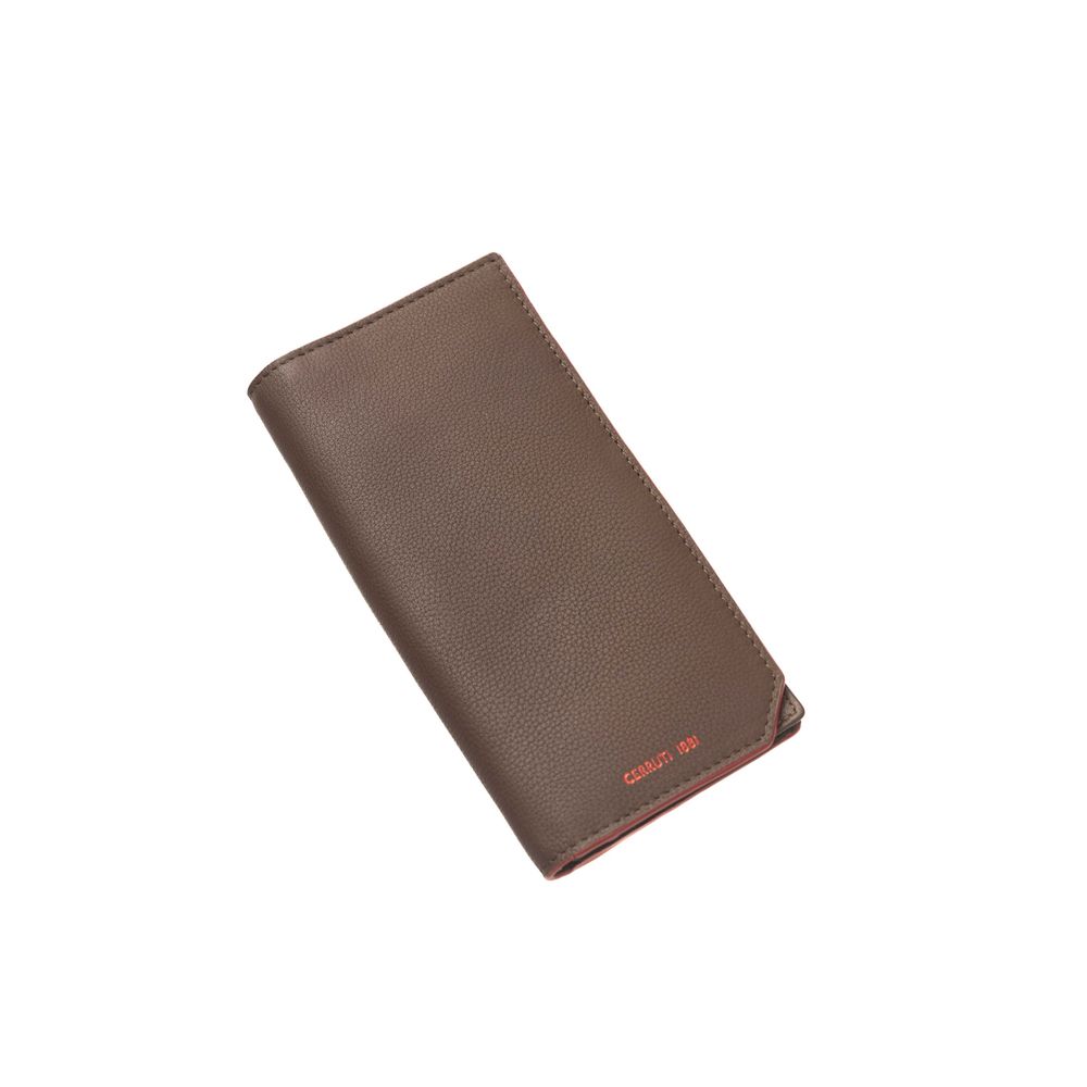 Portefeuille homme Cerruti 1881 en cuir de veau marron