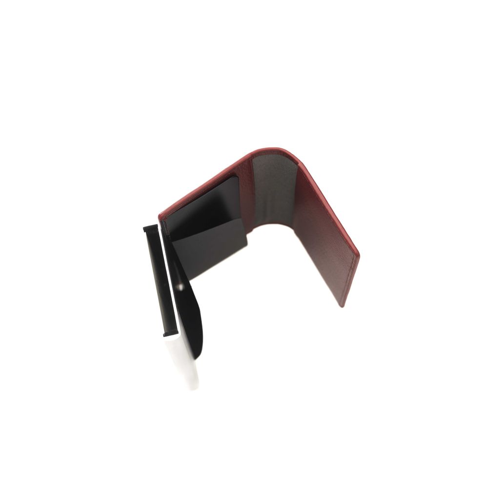 Portefeuille homme Cerruti 1881 en cuir de veau rouge