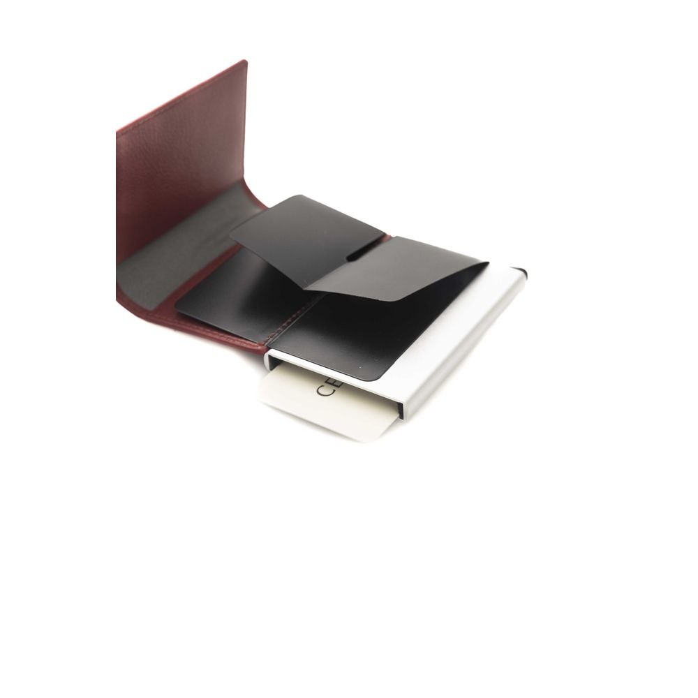 Portefeuille homme Cerruti 1881 en cuir de veau rouge