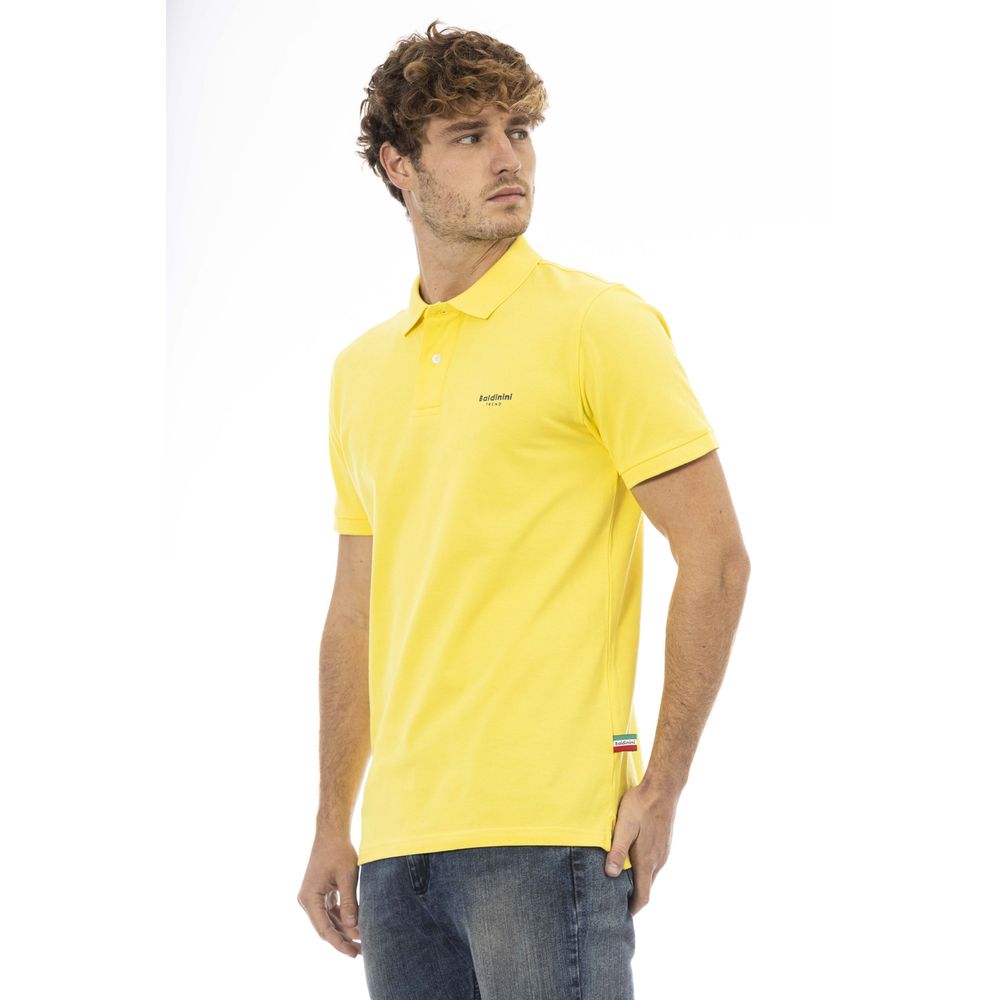Polo homme en coton jaune tendance Baldinini
