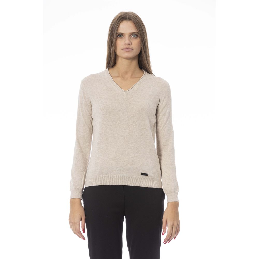 Baldinini Trend Beige Cashmere Women Sweater by Baldinini Trend