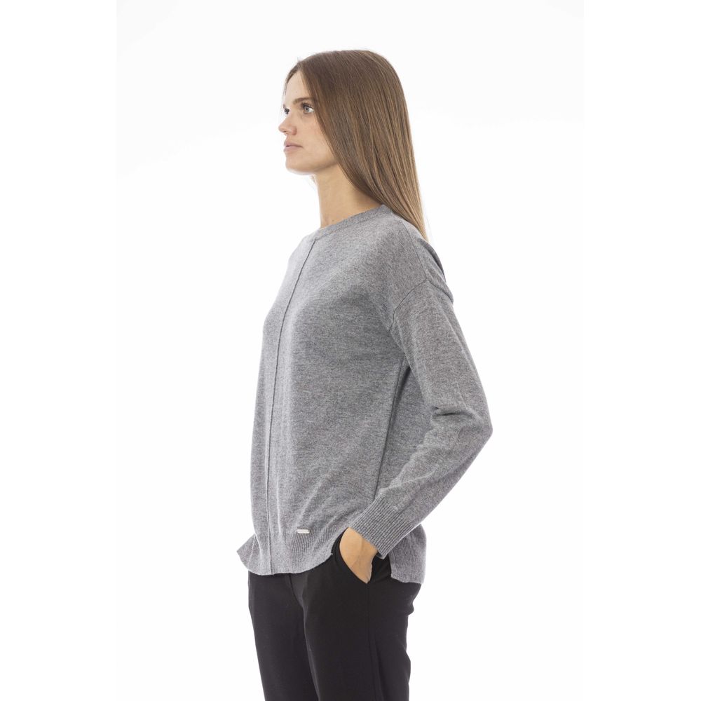 Baldinini Trend Gray Wool Women Sweater by Baldinini Trend