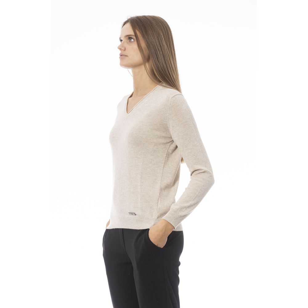 Baldinini Trend Beige Cashmere Women Sweater by Baldinini Trend