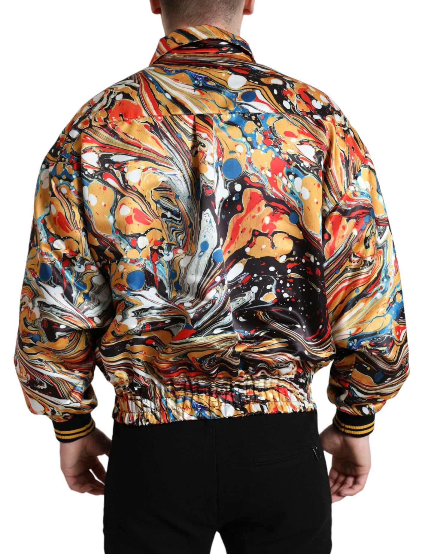 Veste bomber abstraite colorée Dolce & Gabbana
